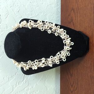 Macy's Layered Ivory Ring Beaded Necklace